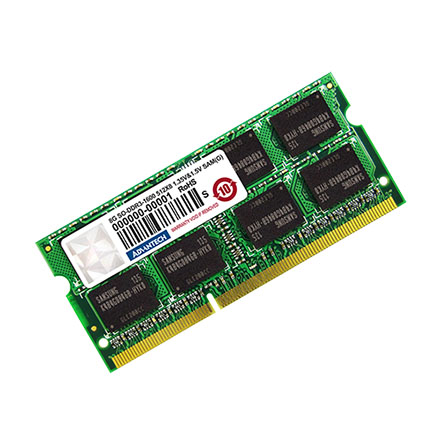 8G SO-DDR3-1600 512X8 1.35V 1.5V SAM(G) AQD-SD3L8GN16-SG |研華 IoTMart